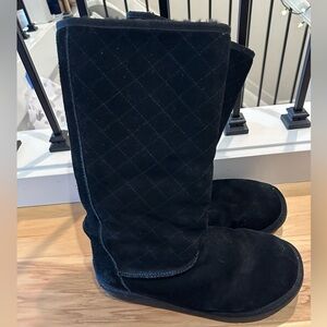 UGG Black Quilted Tall Boots